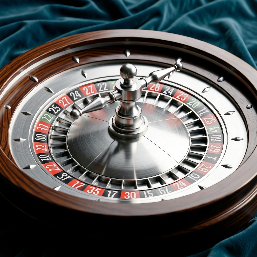 Vue architecturale d'une roulette d'argent